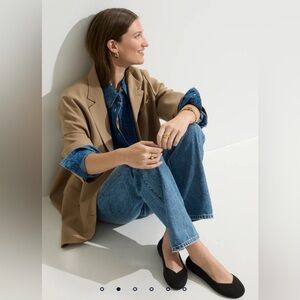 Rothy’s The Flat In Black and Gold Shimmery Marble Design Size 11.5